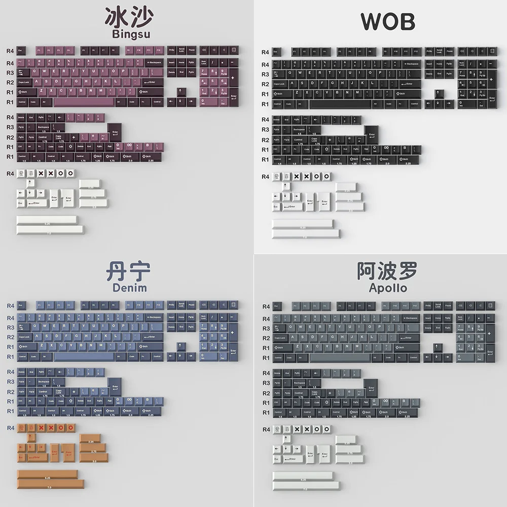 Механическая клавиатура tm860 С 173 клавишами Double Shot GMK аналог DMG Оливии Arctic Striker Bingsu
