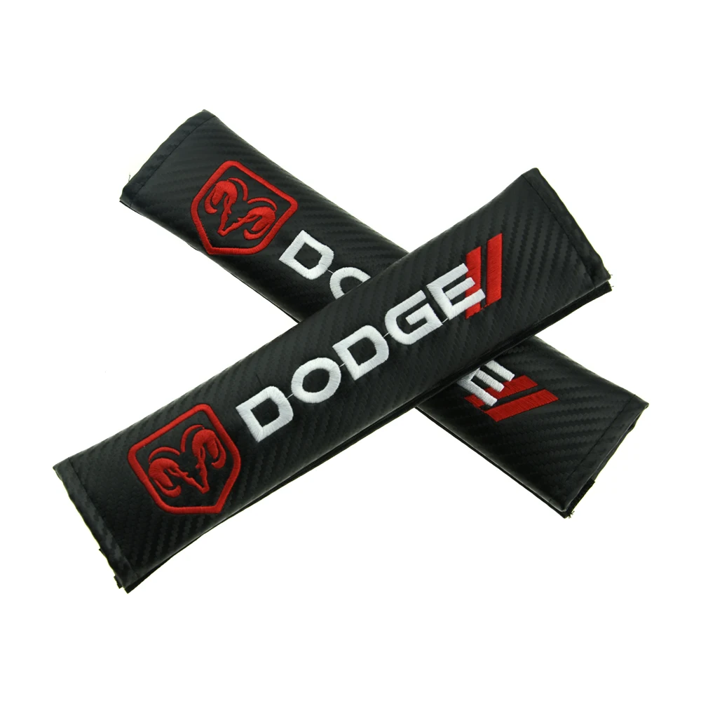 Подходит для Dodge Challenger SRT Scat Pack charger Demon Carbon Safety Belt Наплечная Накладка для автомобильного ремня безопасности