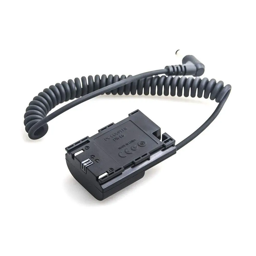 

LPE6N LP-E6N Dummy Battery DR-E6 DC Coupler Power Supply Connector for BMD Blackmagic Video Assist Holder SmallHD Monitor