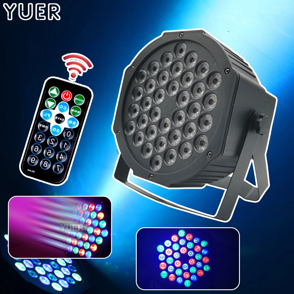 Led Par Light RGB 36x3W Disco Wash Light Equipment 3 /7 Channels DMX 512 Led Uplights Dj Party Stage Lighting Effect Lights mini disco ip66 app led flood light 100w led par rgbw dmx lyre wash party dj stage lighting effect stroboscope strobe christmas