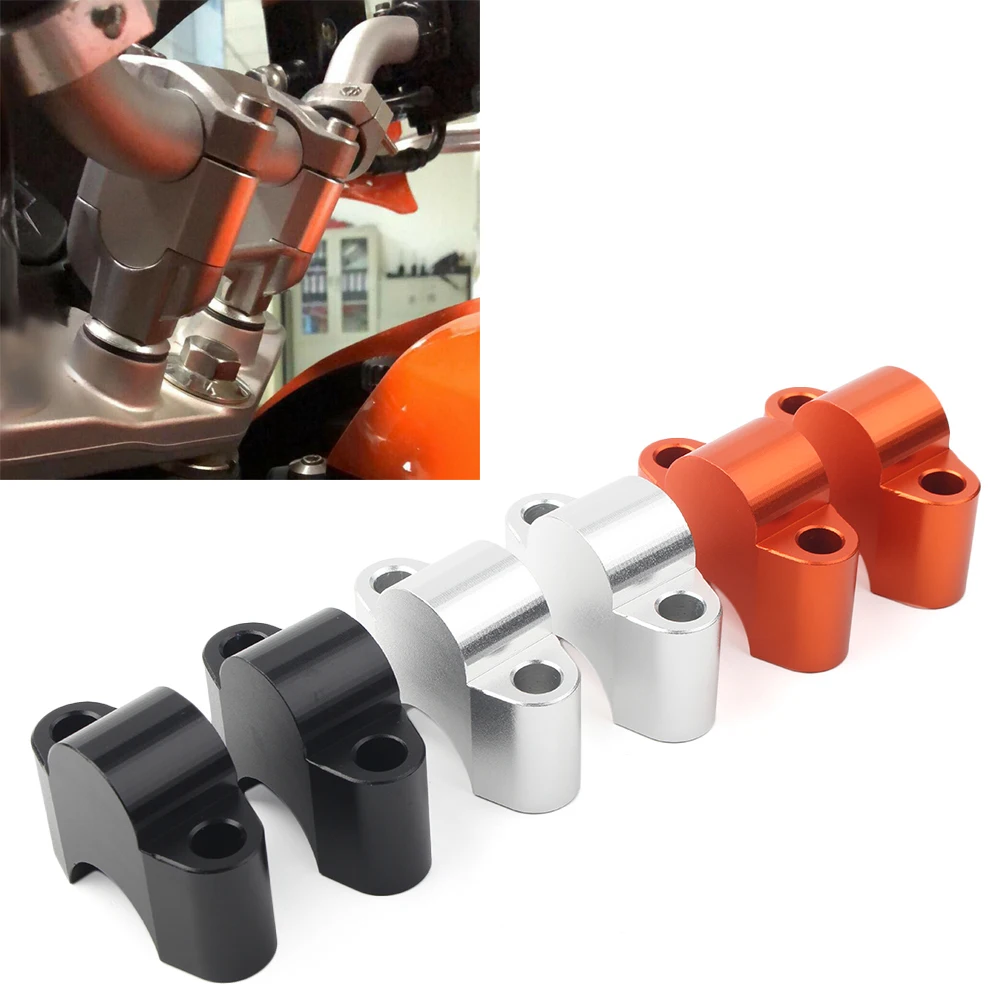 2Pcs Motorbike Handlebar Fat Bar Risers Mount Clamp For KTM Duke 125 200 390 2011 2012 2013 2014 2015 2016 | Автомобили и