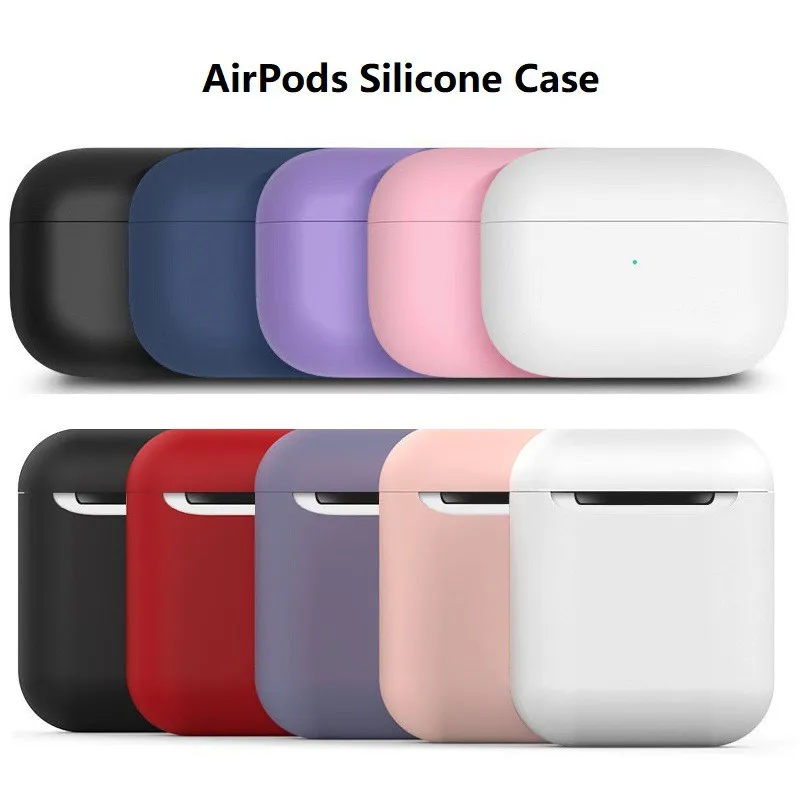 

Airpods Earphone Case Silicone Shockproof Protective Cover for Airpods1/2 Pro Charging Case