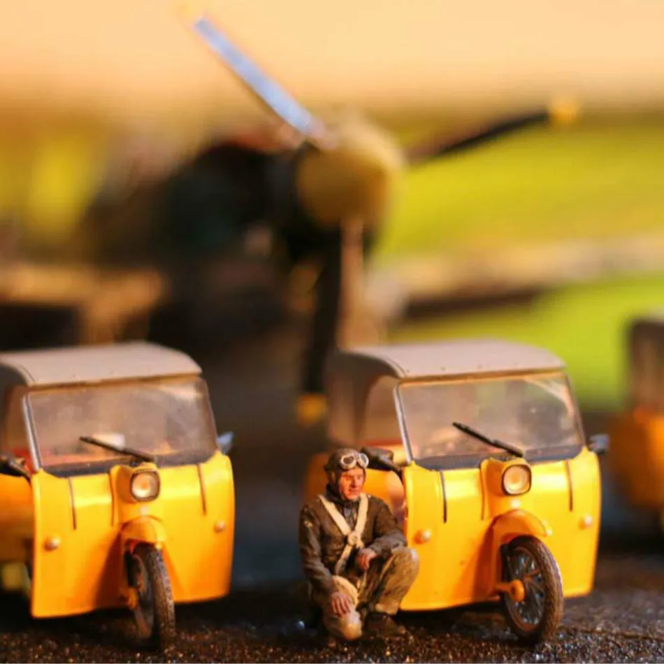 Игрушечная модель трехколесного велосипеда 1:48 масштаб песок стол сцена модель готовые части 1 шт для коллекции подарки