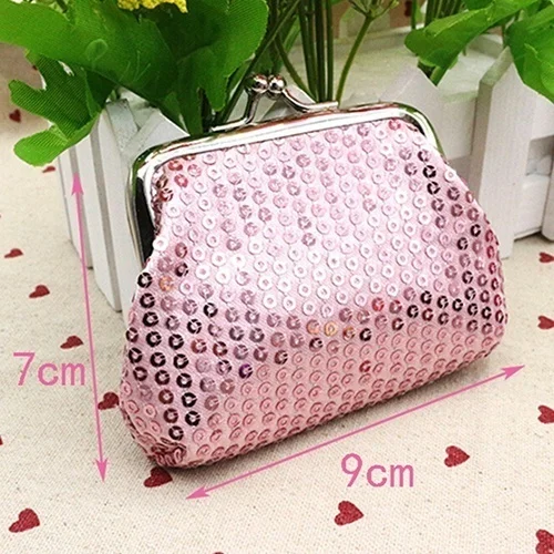 pink Женский кошелек для монет, мини маленький кошелек, Женский кошелек для ключей, кошелек для карт, милый детский кошелек для девочек - Color: pink