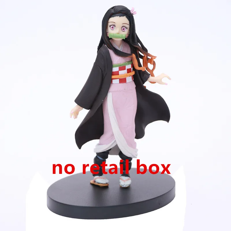 Демон убийца аниме фигурка ПВХ модель игрушки Tanjirou Nezuko Inosuke Zenitsu 150 мм Kimetsu no Yaiba фигурки Фигурки игрушки - Цвет: Цвет: желтый
