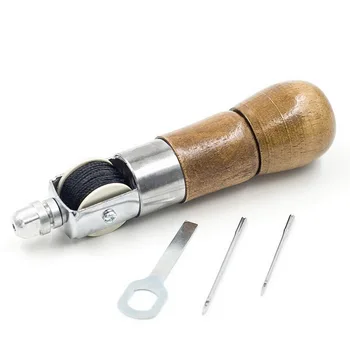 

Portable Mini Handheld Sewing Machine Stitching Awl Tool Kit For DIY Craft Leather Heavy Fabric