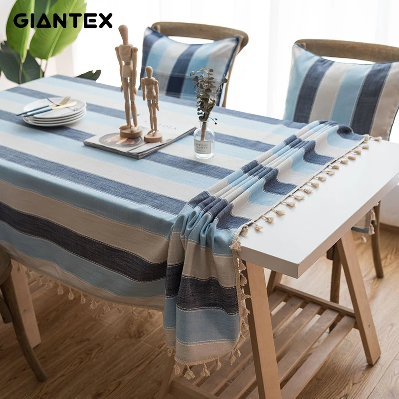  Stripe Waterproof Kitchen Table Cloth Tablecloth Rectangular Tablecloths Dining Table Cover Obrus T