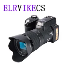 ELRVIKECS 2021 HD Digital Camera POLO D7100 33Million Pixel Auto Focus Professional SLR Video Camera 24X Optical Zoom Three Lens