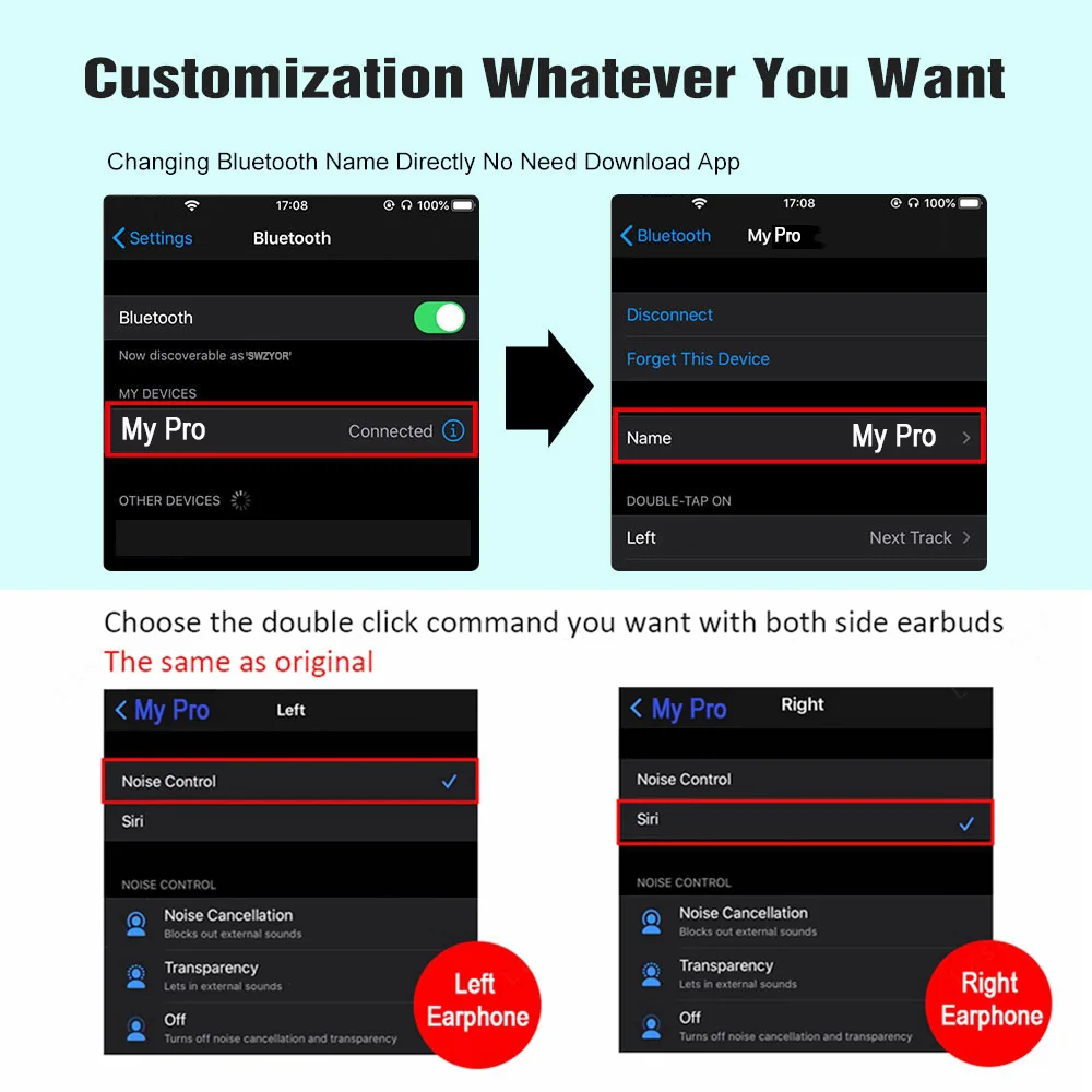 New i90000 Max TWS Arie 2 In-Ear Sensor Wireless Earbud 8D Subwoofer Bluetooth 5.0 Earbuds i9000 i5000 pkh1 Chip 99000 tw