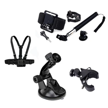 

8 Pieces Accessories Kit Car Suction Cup Mount Chest Head Strap for Gopro Hero 2 3 4
