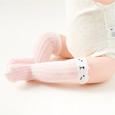 Г. Гольфы для малышей 0-1-3 лет летние сетчатые Гольфы выше колена с рисунками из мультфильмов, противомоскитные носки для малышей - Цвет: Rabbit