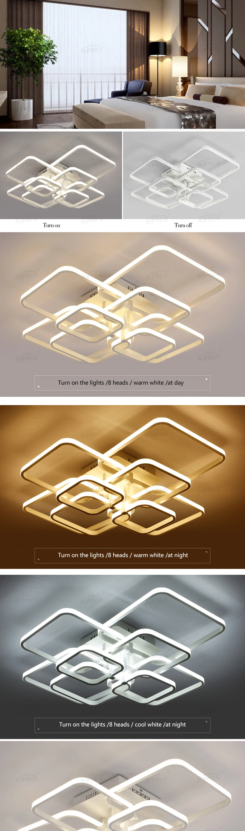 Modern Ceiling Lights Lustres Led living Lighting Fixtures Living Dining Room Bedroom ceiling lamp