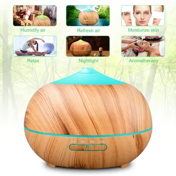 

Fragrance Machine Creative Household Essential Oil Fragrance Lamp 400ml Onion Wood Grain Essential