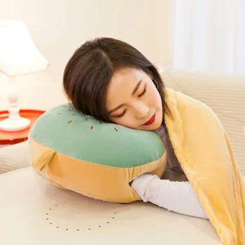 

Lovely Fruit Plush Blanket Cute Cartoon Flannel Doll Pillow Cushion Nap Car Sofa Bolster Air Conditioning Pillow Blanket 3 in 1