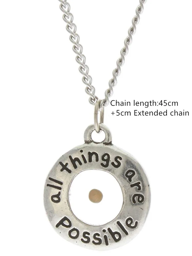 Real Mustard Seed Necklace 