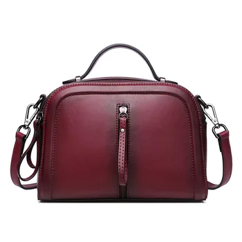 

Leather WOMEN'S Bag 2019 New Style European And American-Style Handbag Fashion Spray Color One-Shoulder Sling Bag Crossbody Bag
