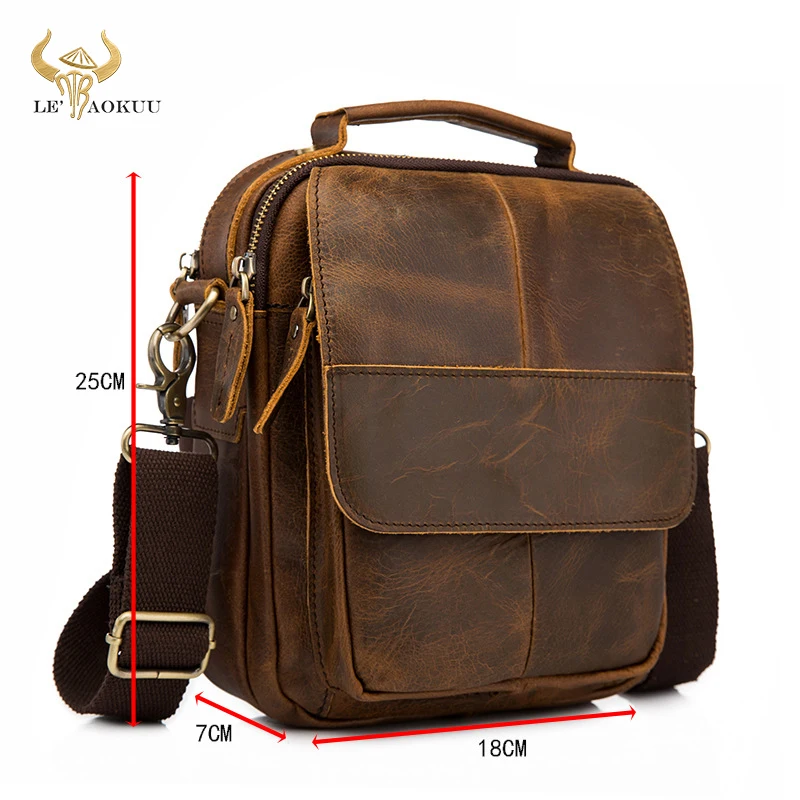 Оригинальная кожаная мужская модная повседневная сумка тоут Mochila дизайнерская