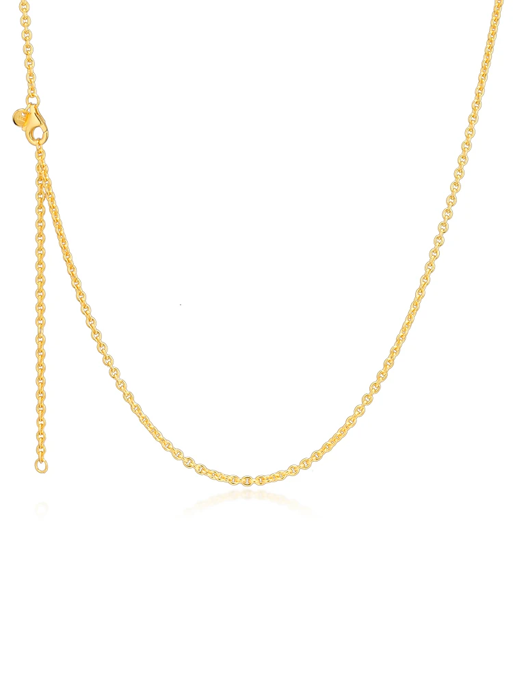 Настоящее 925 пробы Серебряное ожерелье блестящая цепочка ожерелье s для женщин DIY бусины Подвески Украшения colar