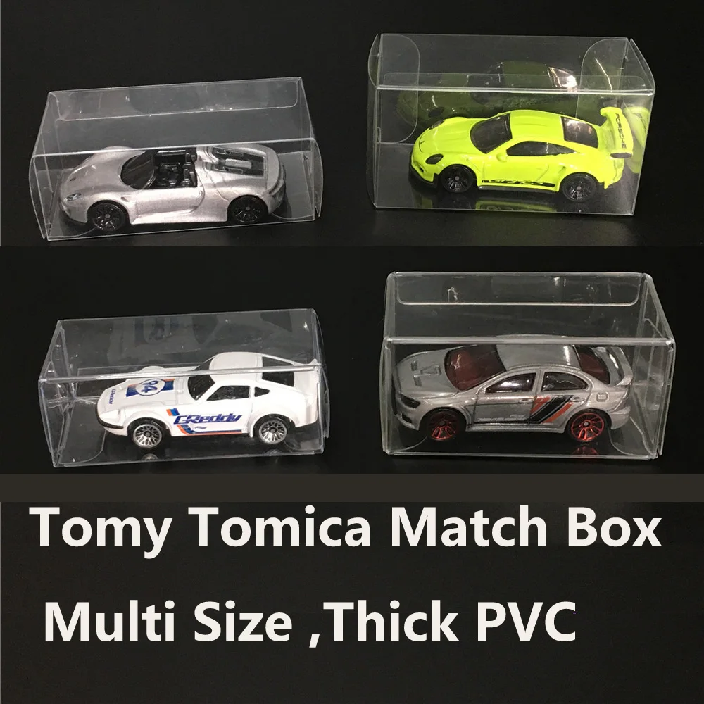

20pcs Clear plastic Tomy Tomica Toy packaging holder box diecast Car Vehicle Models Storage Container case PVC packing Boxes