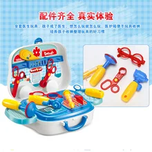 Xiong xiaomi 730A niños Juego de Casa de mano de viaje Lugguge modelo Doctor juguete médico juego de personajes Accesorios(China)