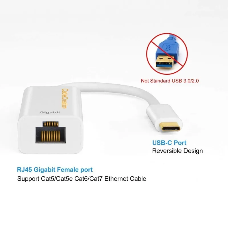 USB 3. 0 Type C (USB C) к RJ45 Gigabit Ethernet LAN Сетевой адаптер для Apple Macbook Pro Chromebook Pixel|Адаптеры Type-C|