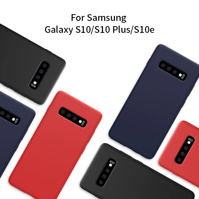 

Nillkin Liquid Silicone Case Cover for Samsung Galaxy S10 case 6.1'' For Samsung S10 Plus 6.4 S10e /S10 Lite Protector Case 5.8