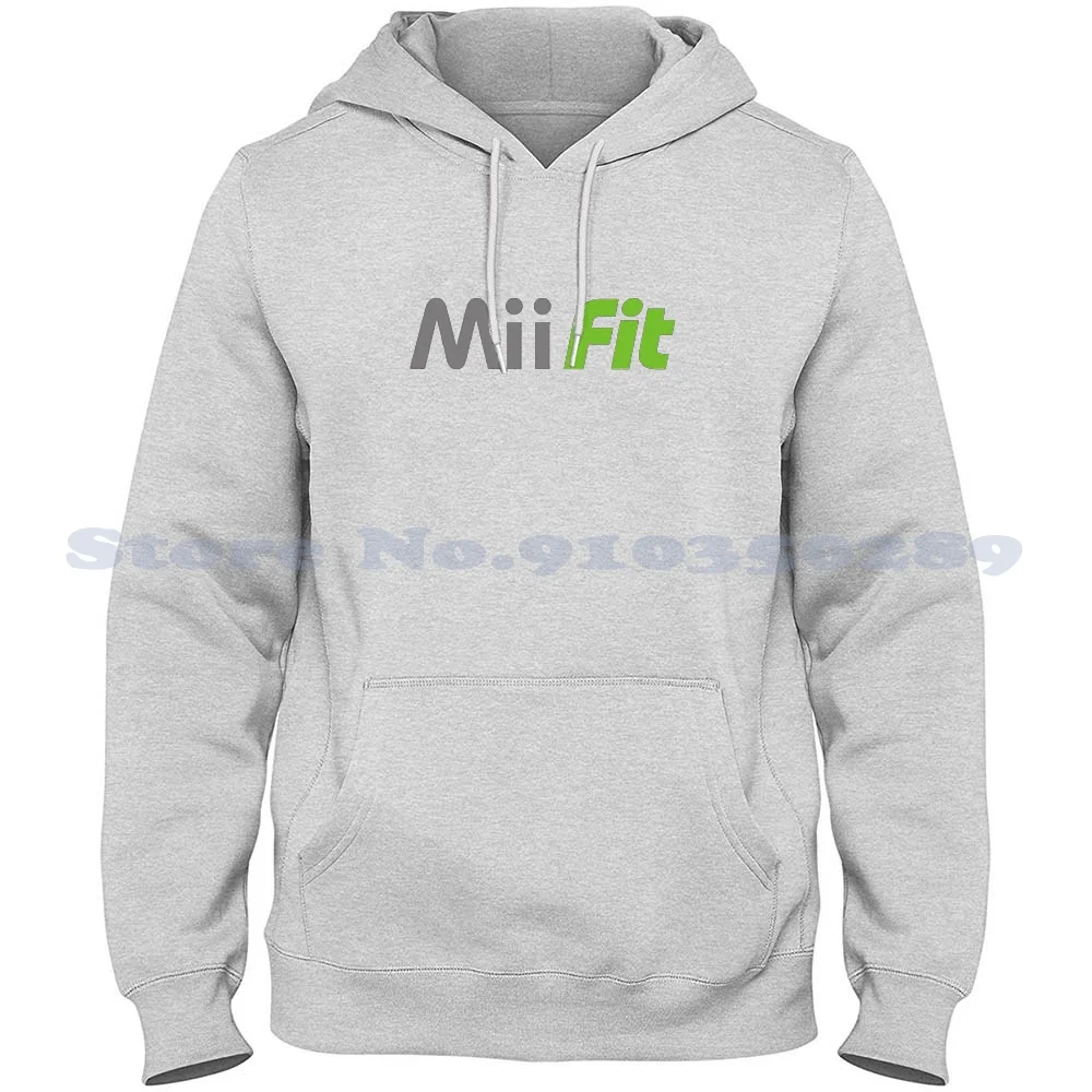 -Mii Fit ( ) Felpa Con Cappuccio Per Uomo Donna Link Mushroom Goomba Ds Mii Wii U Wii U 3Ds