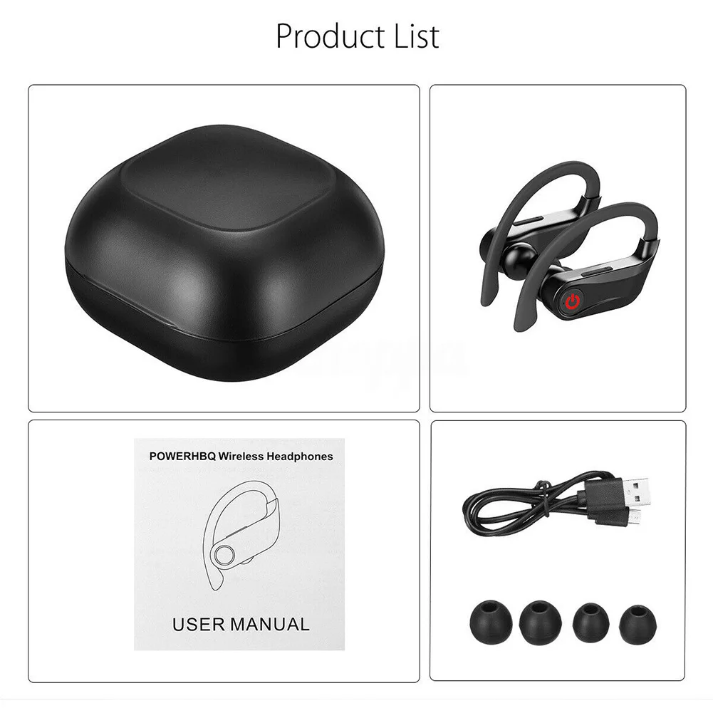 Bluetooth 5,0 смартфон в ухо шумоподавление Цифровые Спортивные Беспроводные наушники громкой связи вызов стерео звук водонепроницаемый