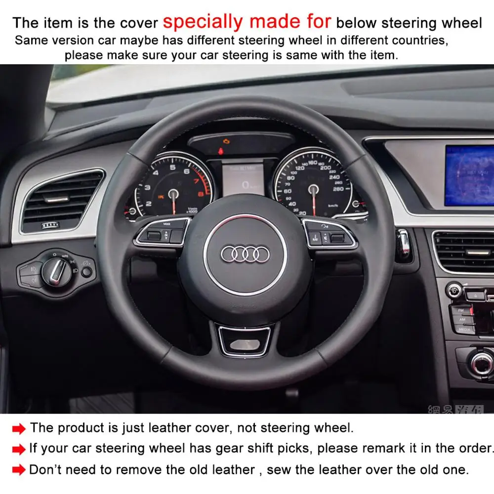 Чехол Yuji Hong из искусственной кожи для AUDI A1 A3 A4 A5 A6 A7 S6 S7 S8 чехол с ручной строчкой|case
