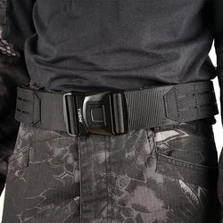 Equipamento militar ao ar livre cinto tático camuflagem cinto de náilon esporte cinto de apoio cintura segurança combate resgate caça cós