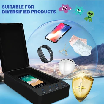 

Robotcube Multifunction Automatic UV Sterilizer Phone Watch Glasses Toothbrush Sterilizer Disinfection Box for Home Office