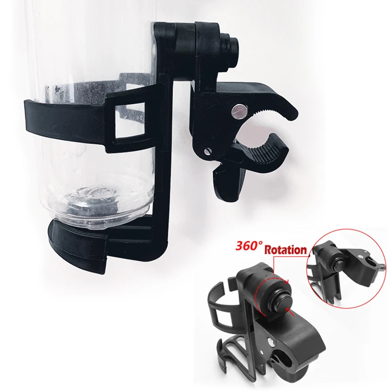 Baby Stroller Bottle Holder Infant Stroller Bicycle Carriage Cart Accessory Plastic Bottle Cup Holder Outdoor 360 Rotation Baby Strollers medium
