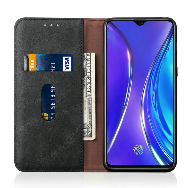 Realme X2 XT Премиум кожаный чехол Роскошный Твердый чехол с откидной крышкой для Oppo Realme XT чехол Realme X2 X 2 2X TX бумажник чехол для OPPO K5 Броня