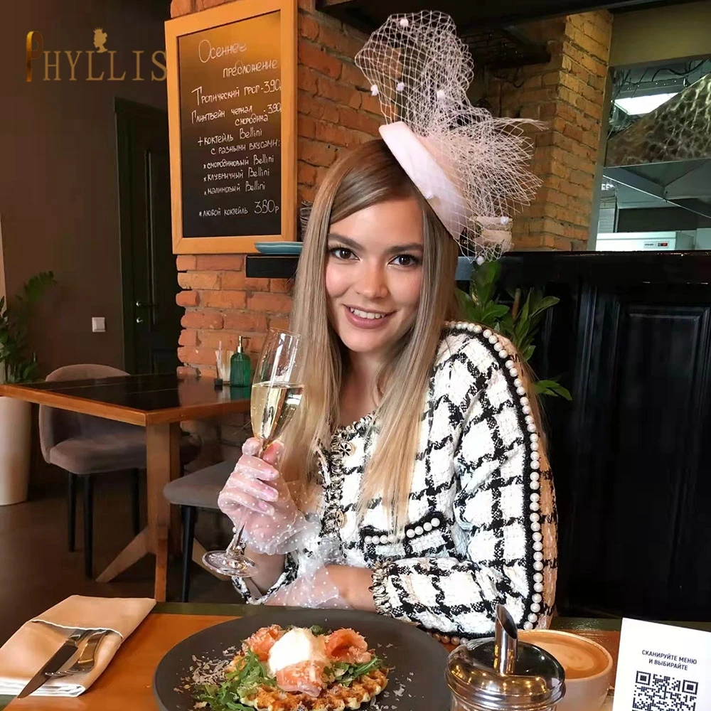 JM10 Birdcage Veil Black Veil Headband Wedding Fascinator Face Veils Charming Wedding Veil Hats Net Mask Wedding Accessories