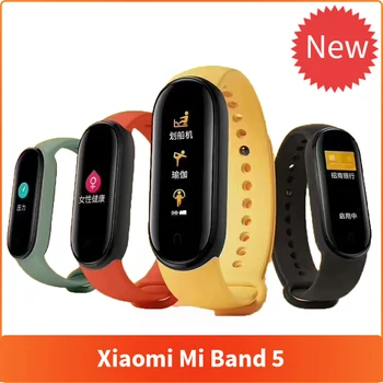 

Original 2020 New Xiaomi Mi Band 5 Smart Watch Heart Rate Blood Oxygen Yoga Sport Fitness Bracelet Mi Band 5 Watch Long Standby