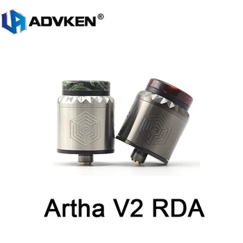 

Original Advken Artha V2 RDA Tank 810 PEI Drip Tip 24mm Atomizer for Electronic Cigarette Box Mod Vape DIY Rebuildable Tank