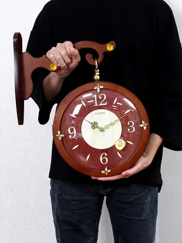 

Kitchen Vintage Wall Clock Modern Design Silent Wood Wall Clocks Home Decor Living Room Kids Vintage Montre Murale Wall Watch