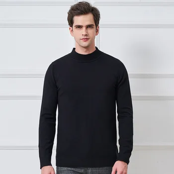 

Winter Thick Warm Cashmere Sweater Men Turtleneck Mens Sweaters Slim Fit Pullover Men Classic Wool Knitwear Pull Homme