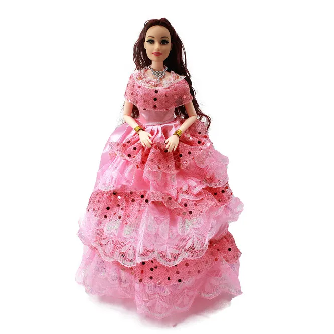8-Handmade-Wedding-Dress-Princess-Evening-Party-Ball-Long-Gown-Skirt-Bridal-Veil-Clothes-For-Barbie-Doll