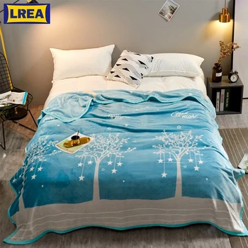 

LREA Hot sale The плед Wishing tree pattern thicken Blanket the most popular elements and design comfortable