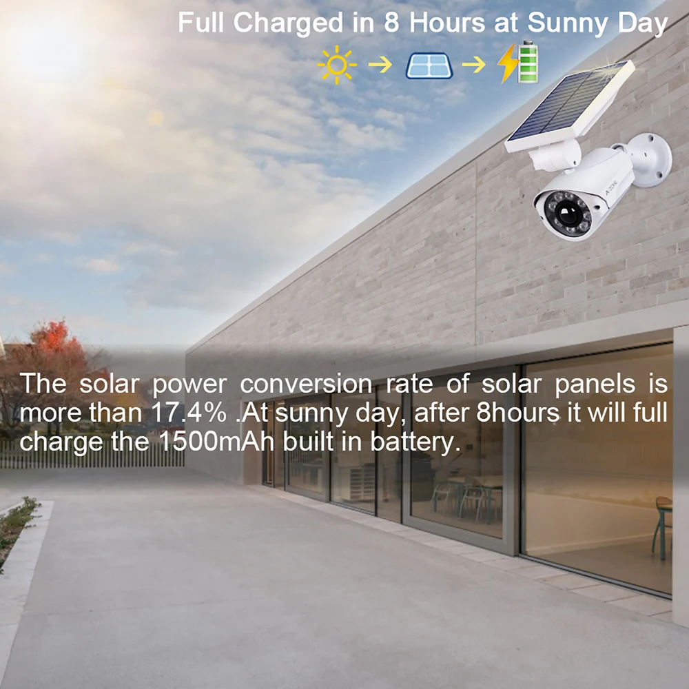  Fake Solar Camera Video Surveillance Outdoor Dummy Camera Waterproof Security CCTV Surveillance Bul - 4.00041E+12