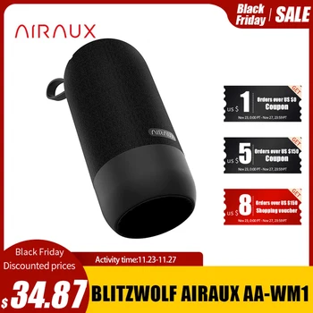 

BlitzWolf AIRAUX bluetooth Speaker Wireless Column Loud speakers For Phone Stereo Bass surround Waterproof Outdoor Speaker