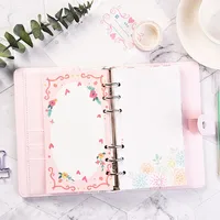 Sharkbang 101 Sheets A5 A6 A7 Loose Leaf Notebook Girls's Mind Refill Spiral Binder Inner Pages Line Grid Blank Agenda Full Set 2