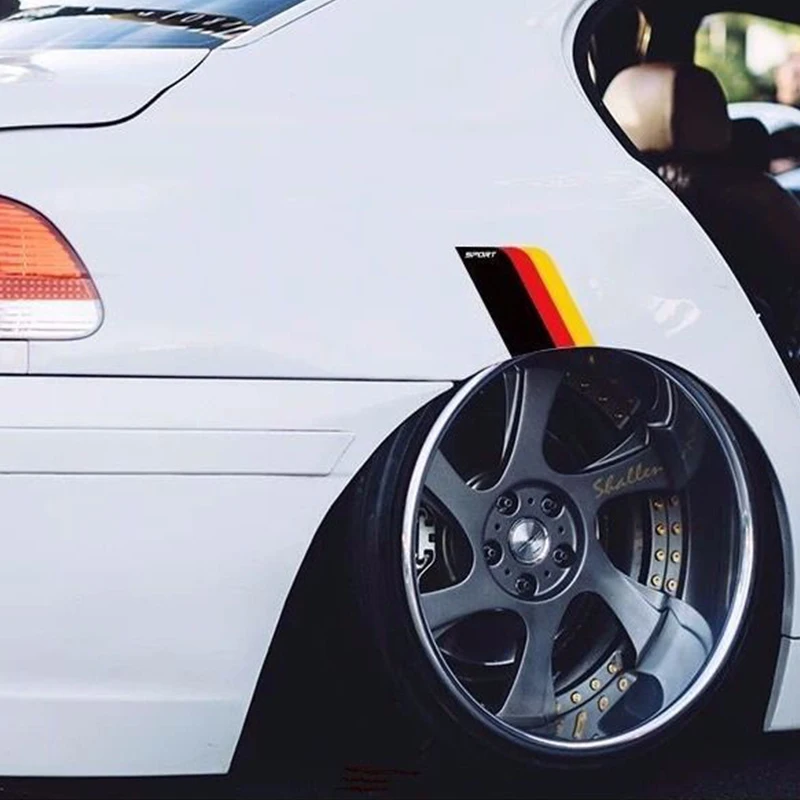 2 шт. автомобиль для бровей колес Стикеры колеса шины крыло спортивные Peugeot 307 206 308