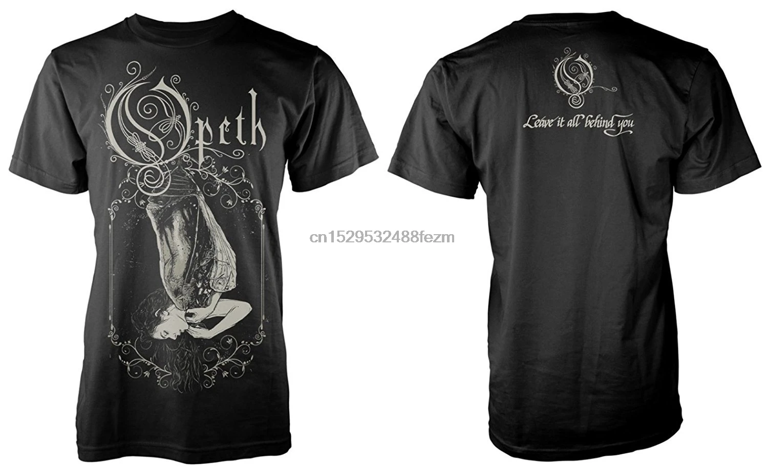 Opeth платьев с принтом Футболки круглым вырезом для мужчин коротким рукавом
