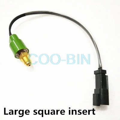 Large square insert Для гусеницы CAT 320C/B/D распределительный клапан, датчик давления, гидравлический датчик, запчасти экскаватора - Цвет: Large square insert
