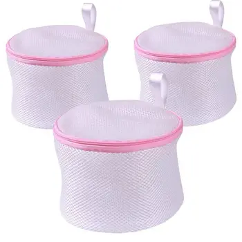 

Laundry Nets, Washing Bag, Set of 3, Proteger Bra, Delicate Clothing or Fragile, to wash Comfortably, size --- 15cm H x 17cm Dia