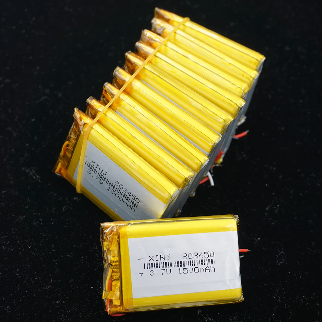

10pcs 3.7V 1500 mAh 803450 Thermistor 3 Wires Polymer Li Lithium Lipo Battery For GPS Sat Nav Camera E-Book Tablet PC 083450