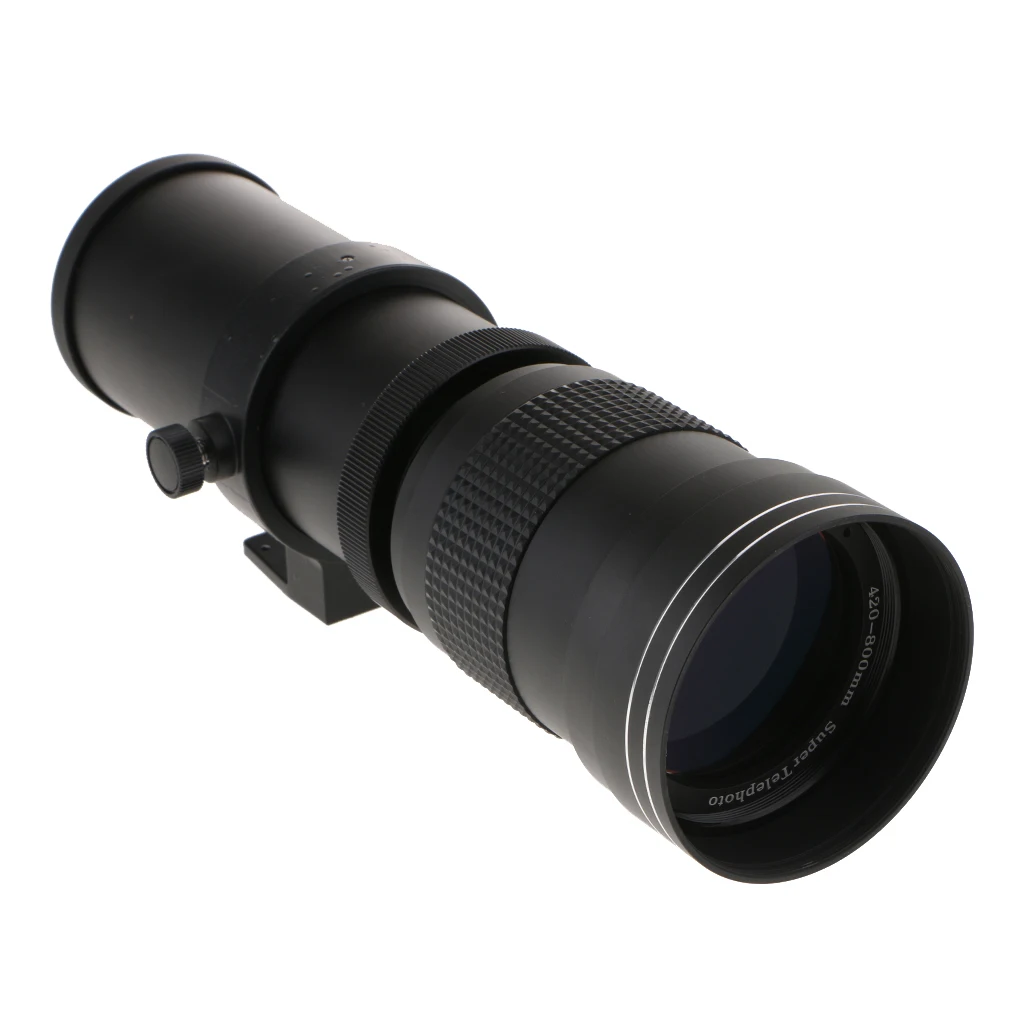 420-800 мм F8.3-F16 супер телеобъектив зум для Canon 80D 77D 70D 60D