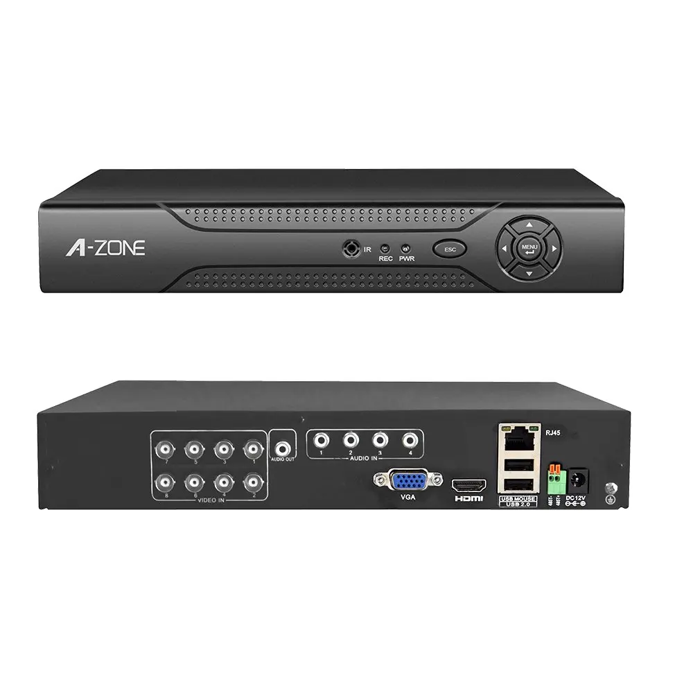 A-ZONE 4CH 8CH 5.0MP AHD DVR Onvif P2P CCTV цифровой видеорегистратор для система камер домашней безопасности IP камера Anlog